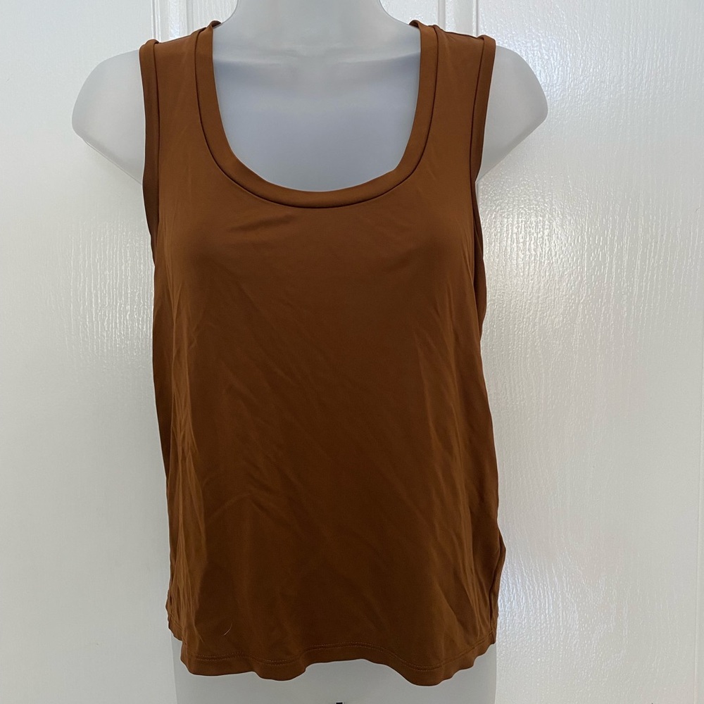 Allsaints Brown Tessa Cami Sleeveless Top Sz 2